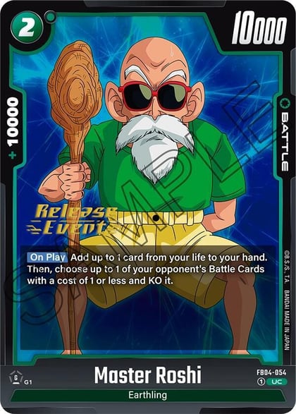 Master Roshi, Ultra Limit Release Event Cards FB04-054