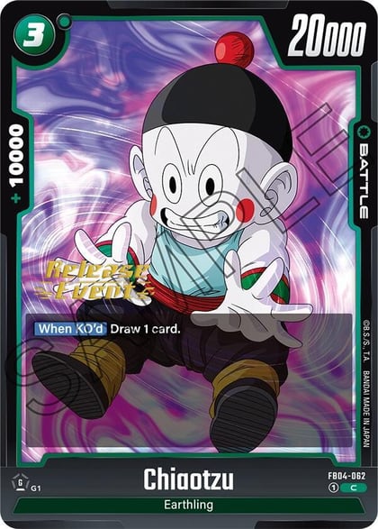 Chiaotzu, Ultra Limit Release Event Cards FB04-062