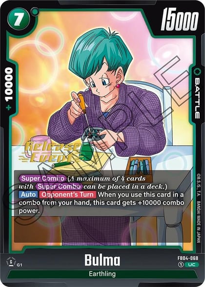 Bulma, Ultra Limit Release Event Cards FB04-068