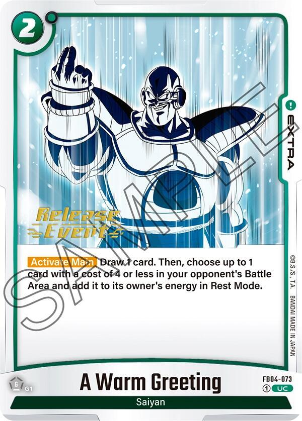 A Warm Greeting, Ultra Limit Release Event Cards FB04-073