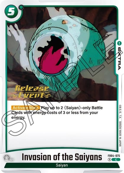 Invasion of the Saiyans, Ultra Limit Release Event Cards FB04-075