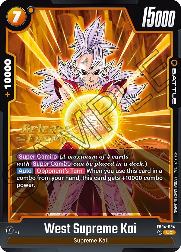 West Supreme Kai, Ultra Limit Release Event Cards FB04-084