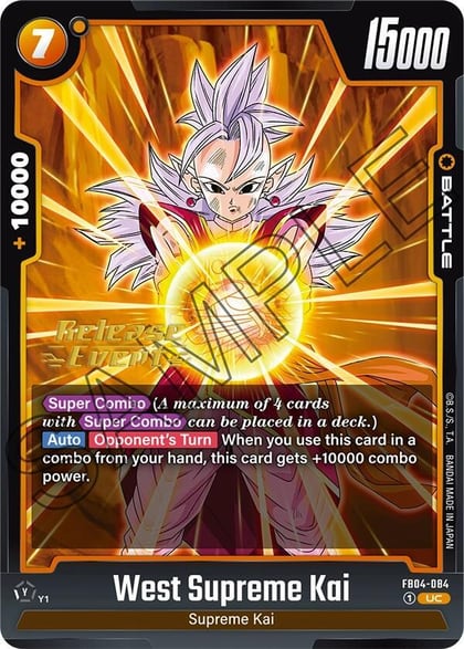 West Supreme Kai, Ultra Limit Release Event Cards FB04-084