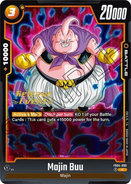 Majin Buu, Ultra Limit Release Event Cards FB04-090