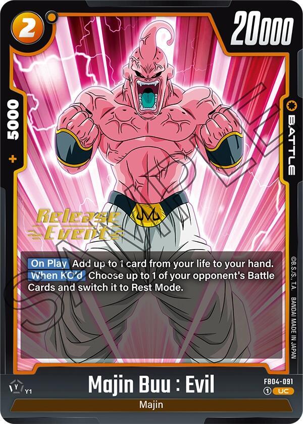Majin Buu : Evil - FB04-091, Ultra Limit Release Event Cards FB04-091