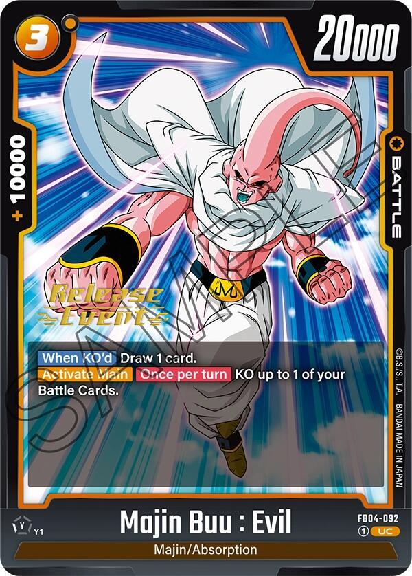Majin Buu : Evil - FB04-092, Ultra Limit Release Event Cards FB04-092