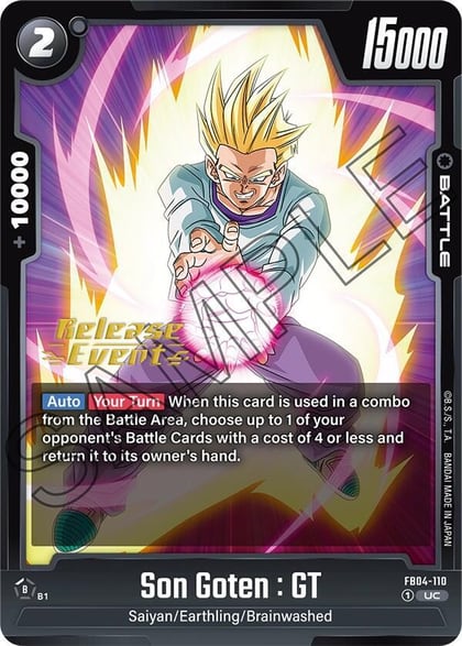 Son Goten : GT, Ultra Limit Release Event Cards FB04-110