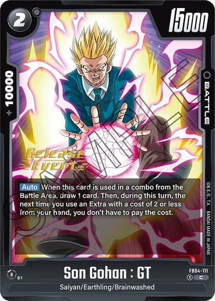 Son Gohan : GT, Ultra Limit Release Event Cards FB04-111