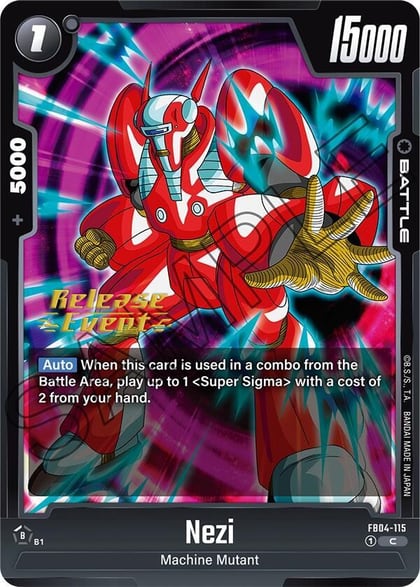 Nezi, Ultra Limit Release Event Cards FB04-115