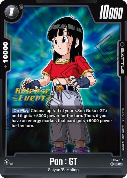 Pan : GT, Ultra Limit Release Event Cards FB04-117