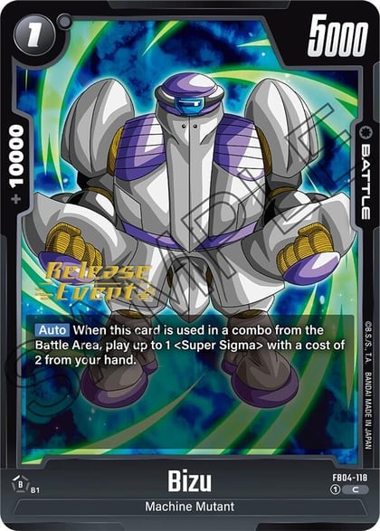 Bizu, Ultra Limit Release Event Cards FB04-118