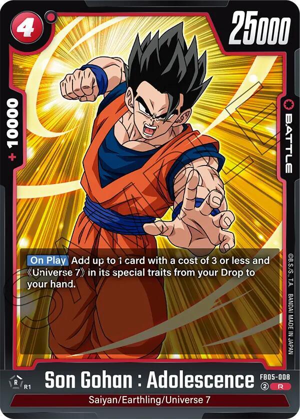 Son Gohan : Adolescence - FB05-008, New Adventure FB05-008