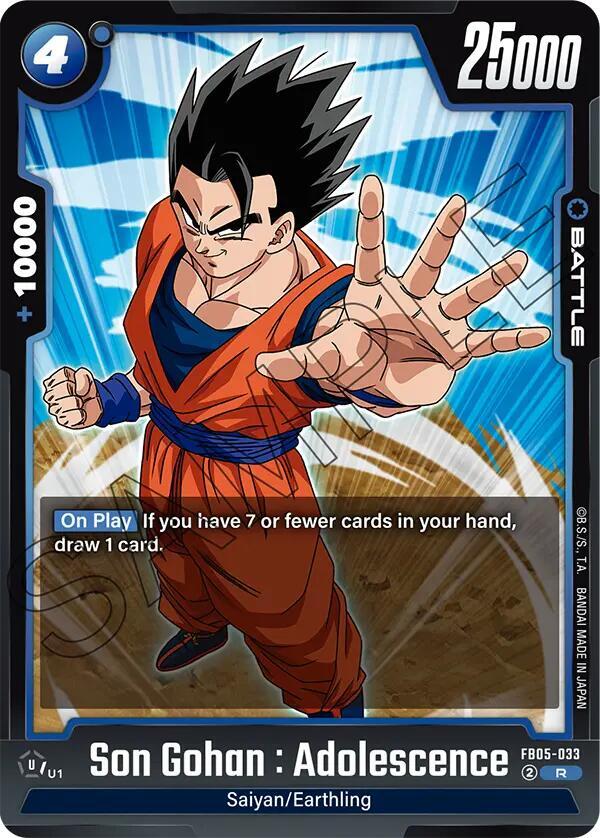 Son Gohan : Adolescence - FB05-033, New Adventure FB05-033
