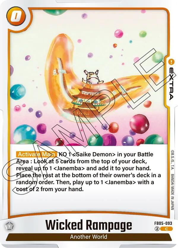 Wicked Rampage, New Adventure FB05-093