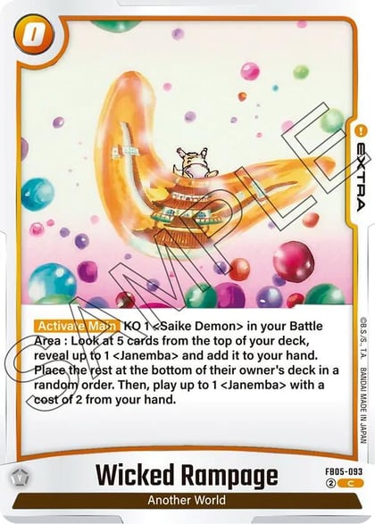Wicked Rampage, New Adventure FB05-093
