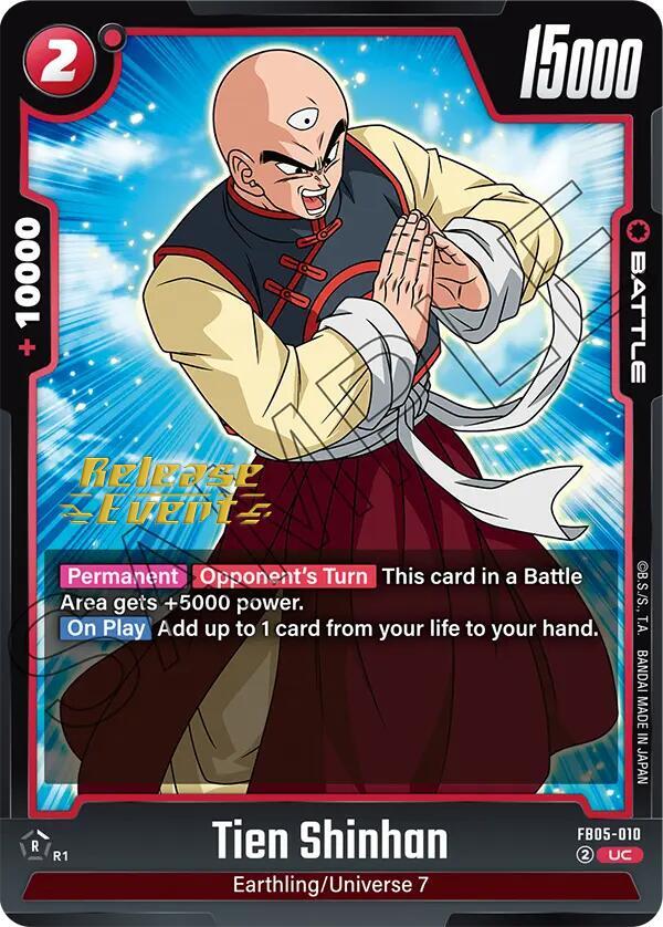 Tien Shinhan - FB05-010, New Adventure Release Event Cards FB05-010