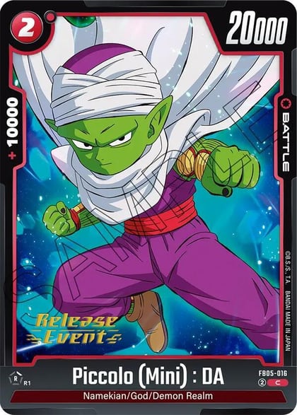 Piccolo (Mini) : DA, New Adventure Release Event Cards FB05-016