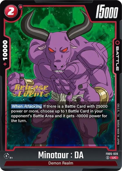 Minotaur : DA, New Adventure Release Event Cards FB05-020