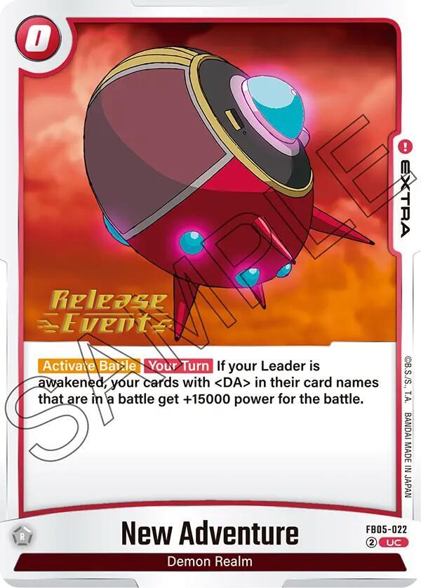 New Adventure, New Adventure Release Event Cards FB05-022