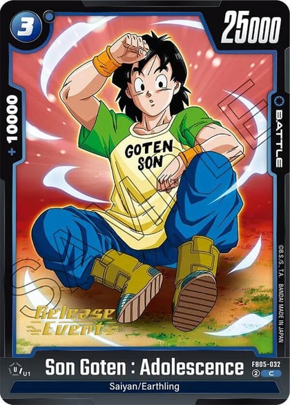 Son Goten : Adolescence, New Adventure Release Event Cards FB05-032