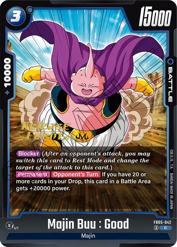 Majin Buu : Good - FB05-042, New Adventure Release Event Cards FB05-042
