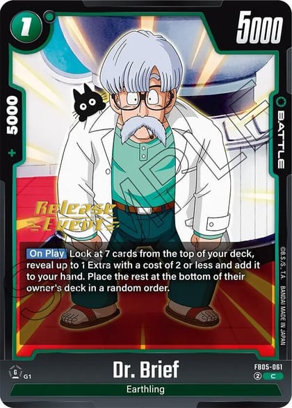 Dr. Brief, New Adventure Release Event Cards FB05-061