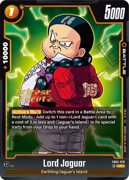 Lord Jaguar, New Adventure Release Event Cards FB05-078