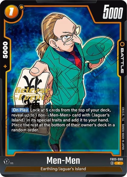 Men-Men, New Adventure Release Event Cards FB05-088
