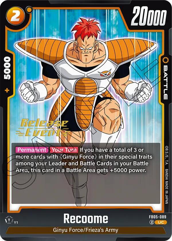 Recoome, New Adventure Release Event Cards FB05-089
