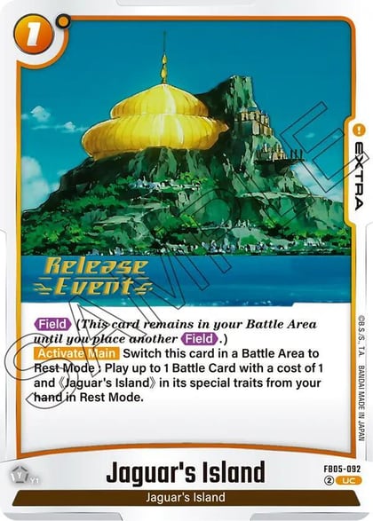 Jaguar's Island, New Adventure Release Event Cards FB05-092