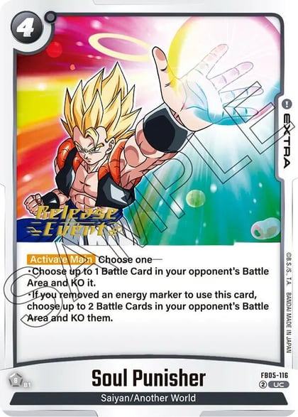 Soul Punisher, New Adventure Release Event Cards FB05-116