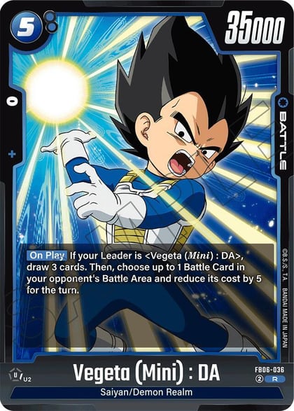 Vegeta (Mini) : DA - FB06-036, Rivals Clash FB06-036