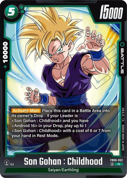 Son Gohan : Childhood, Rivals Clash FB06-052