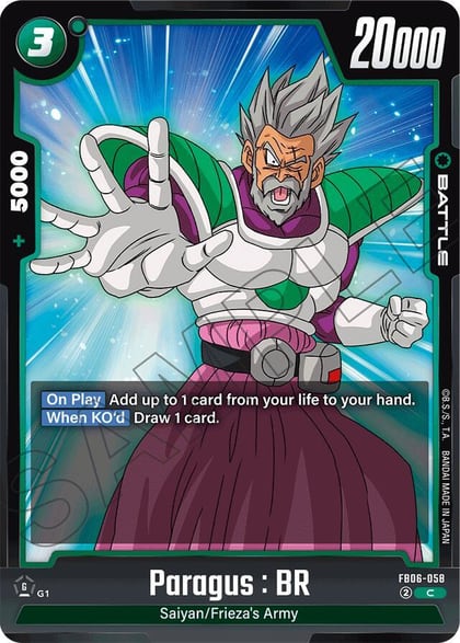 Paragus : BR - FB06-058, Rivals Clash FB06-058