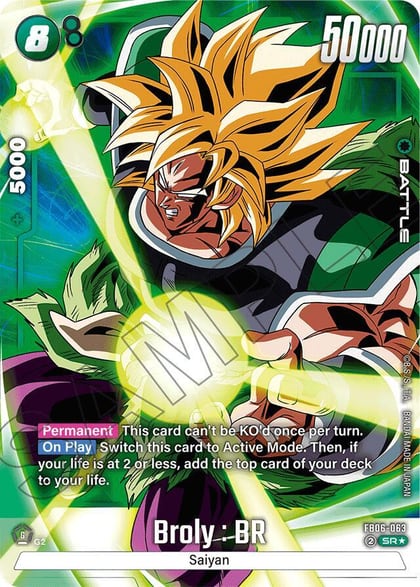 Broly : BR - FB06-063 (Alternate Art), Rivals Clash FB06-063