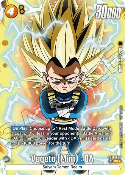 Vegeta (Mini) : DA - FB06-084 (Alternate Art), Rivals Clash FB06-084