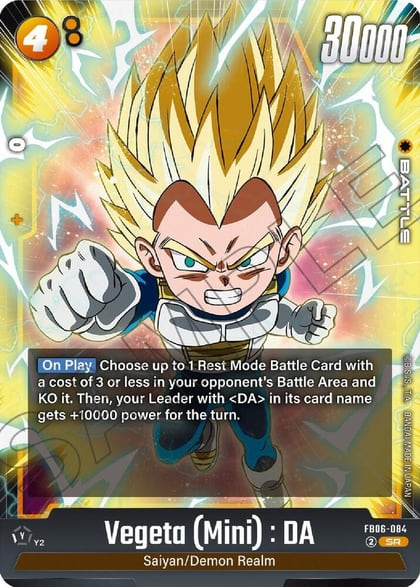 Vegeta (Mini) : DA - FB06-084, Rivals Clash FB06-084