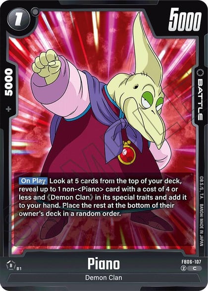 Piano - FB06-107, Rivals Clash FB06-107