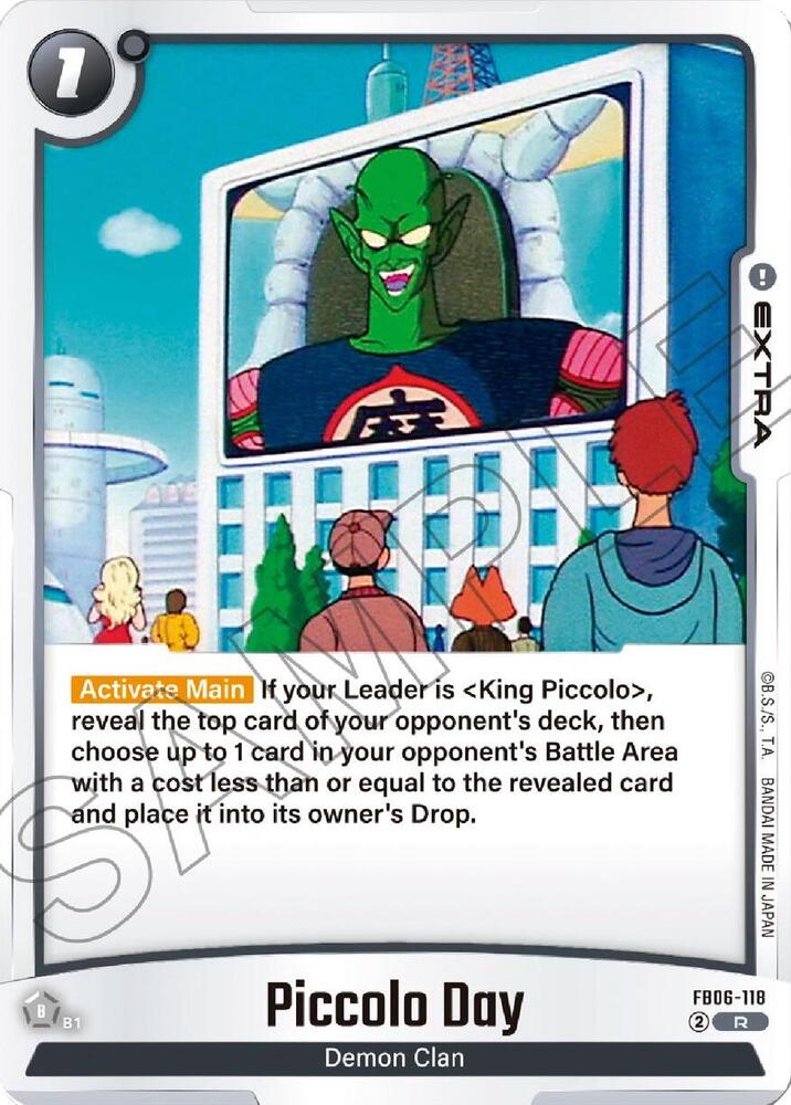 Piccolo Day, Rivals Clash FB06-118