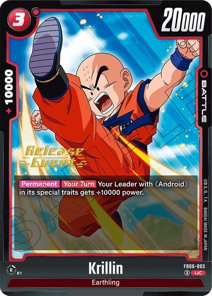 Krillin - FB06-003, Rivals Clash Release Event Cards FB06-003