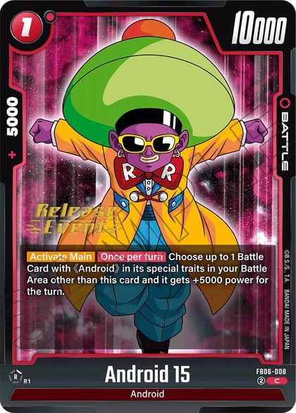 Android 15, Rivals Clash Release Event Cards FB06-008