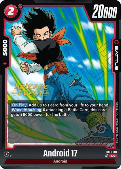 Android 17 - FB06-011, Rivals Clash Release Event Cards FB06-011
