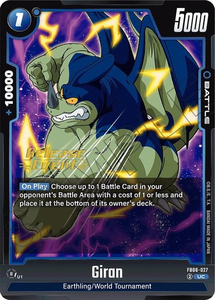 Giran, Rivals Clash Release Event Cards FB06-027