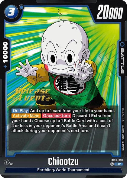 Chiaotzu, Rivals Clash Release Event Cards FB06-031