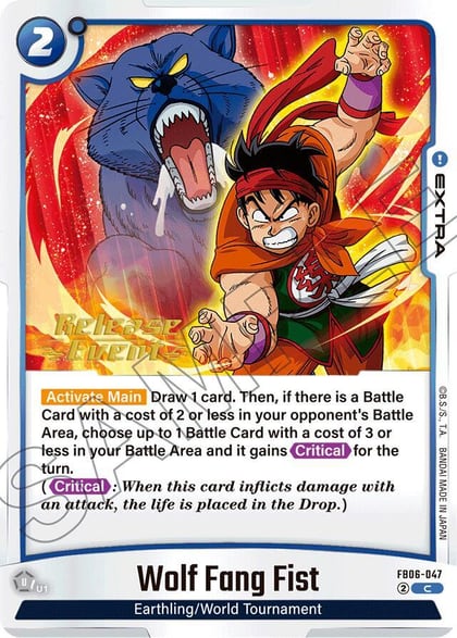 Wolf Fang Fist, Rivals Clash Release Event Cards FB06-047