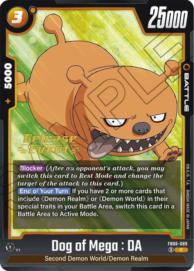 Dog of Mega : DA, Rivals Clash Release Event Cards FB06-089