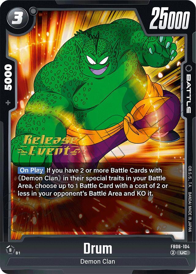 Drum - FB06-104, Rivals Clash Release Event Cards FB06-104