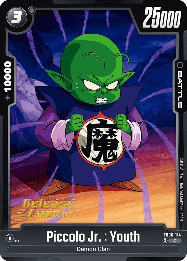 Piccolo Jr. : Youth, Rivals Clash Release Event Cards FB06-114