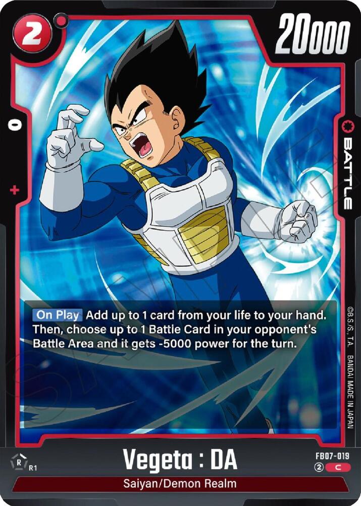 Vegeta : DA - FB07-019, Wish For Shenron FB07-019