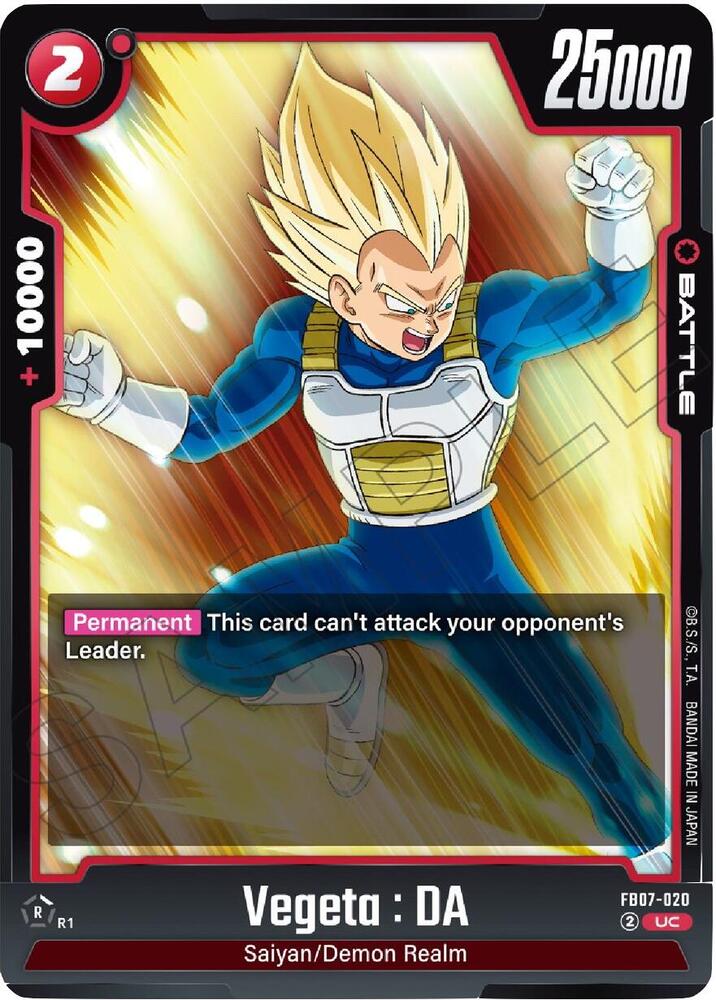 Vegeta : DA - FB07-020, Wish For Shenron FB07-020